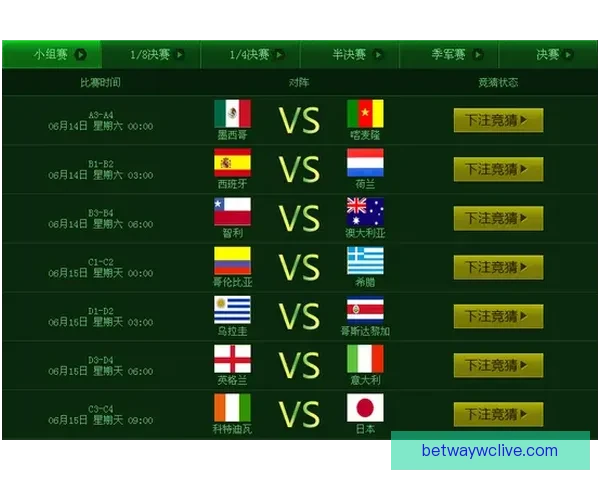 世界杯足球竞猜赔率分析与投注策略探讨 提升盈利的技巧与方法